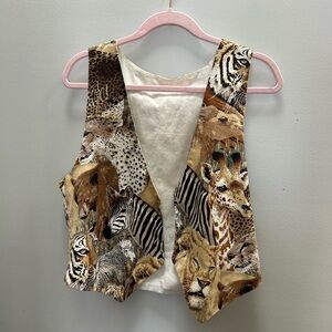 Animal Print Vest
